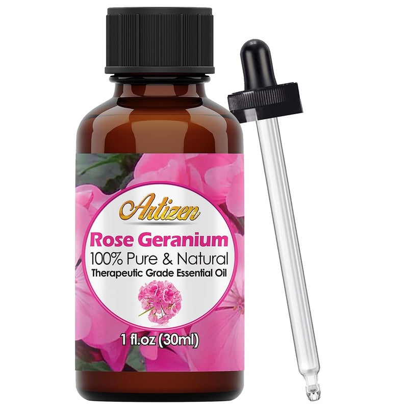 Artizen 30ml Oils - Rose Geranium Essential Oil - 1 Fluid Ounce - Image 1