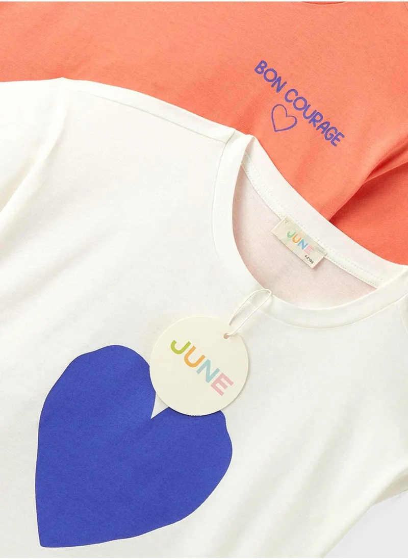 جون Kids 2 Pack Essential T-Shirt