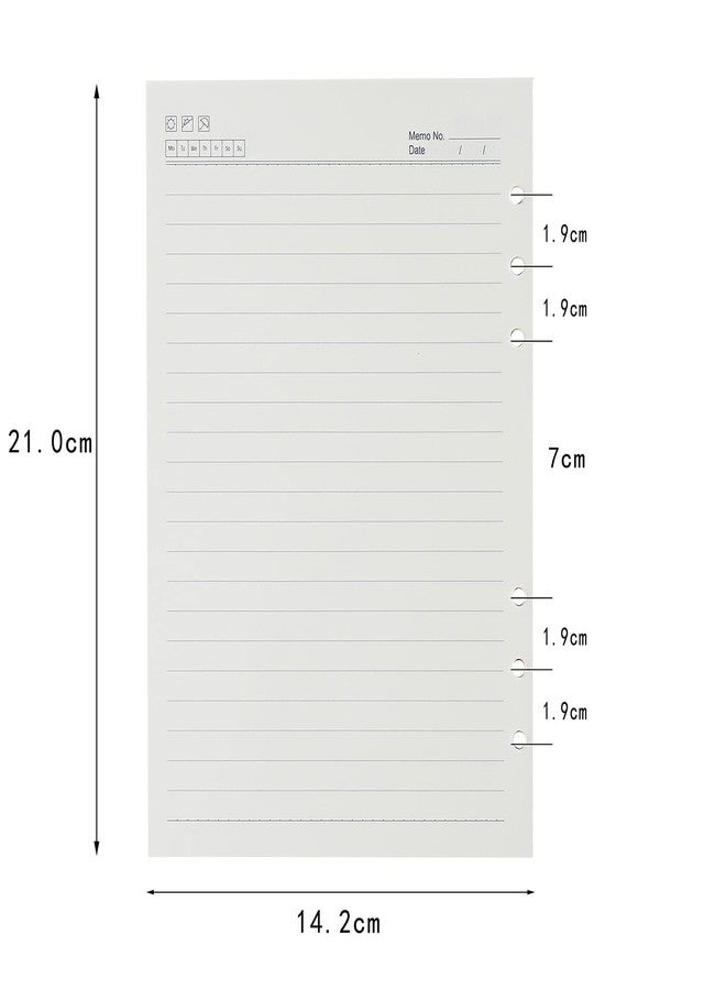 Moterm Lined Refills for A5-Ring Planner- Undated Inserts Set of 2 (8.27 inch x 5.59 inch) - Image 2