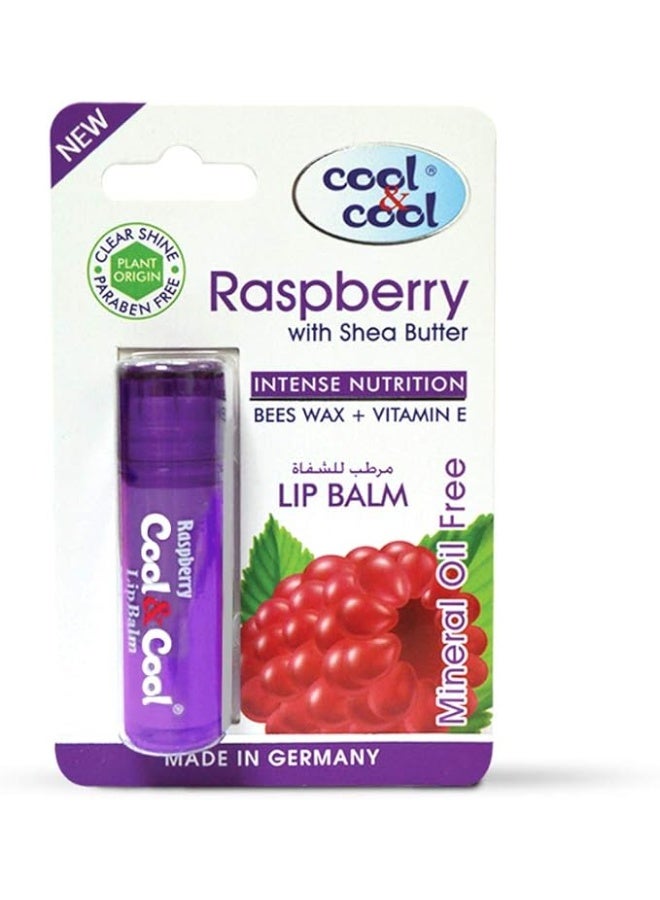Cool & Cool Raspberry Lip Balm with Shea Butter - 4.6g