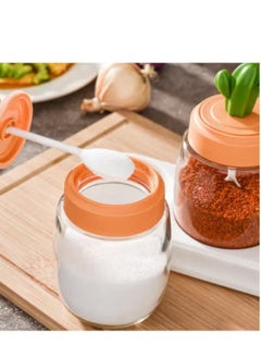 General Cactus Kitchen Season Jar Salt Tank Flavor Box Seasoning Bottle Combination Set Glass Seasoning Bottle  - Image 2