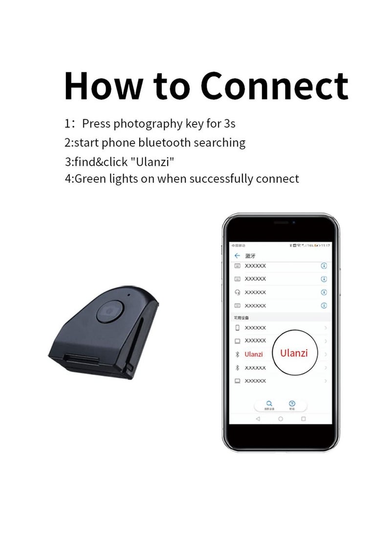 KASTWAVE Phone Mount with Remote Cell Phone Tripod Adapter Grip Holder with Detachable Wireless Shutter for iPhone Video Photo Shooting Suitable for travel Outdoor Shooting  - Image 2