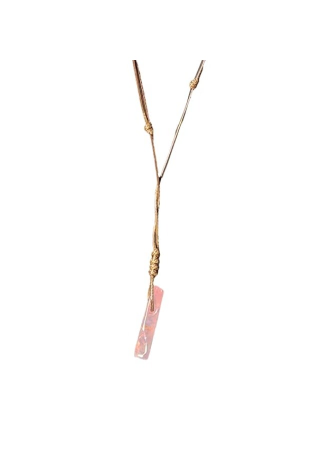 Studd Muffyn | ⁠Rose Quartz Pencil Pendant - Image 1