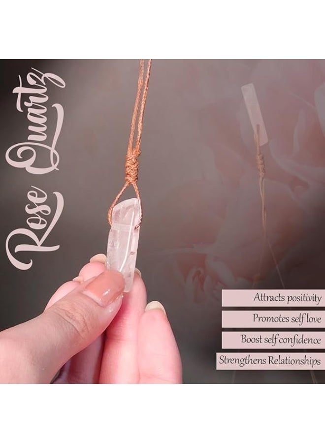 Studd Muffyn | ⁠Rose Quartz Pencil Pendant - Image 2