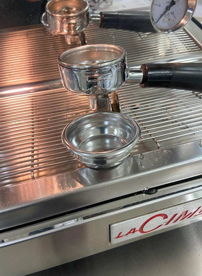 Joytata 58mm E61 Precision Filter Ridged Basket Stainless Steel Portafilter Basket Espresso Compatible 58MM Portafilter FilterBasket Double Cup Coffee Replacement - Image 2