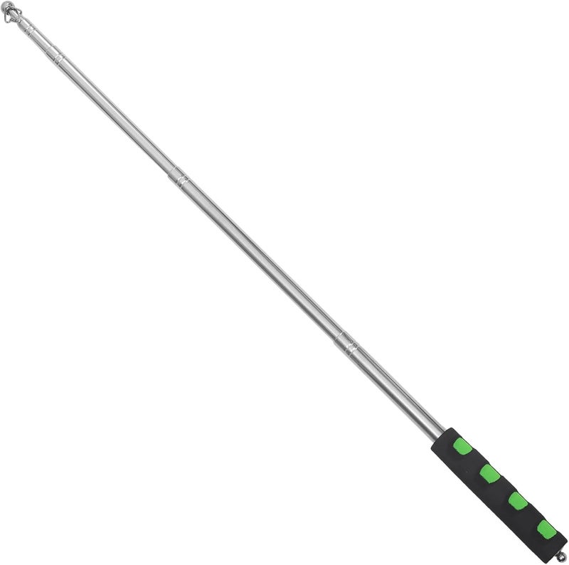 Retractable Stainless Steel Pointer Stick 1.6m Thickened Guide Flagpole with Sponge Handle for Teaching and Conference Use - Image 1