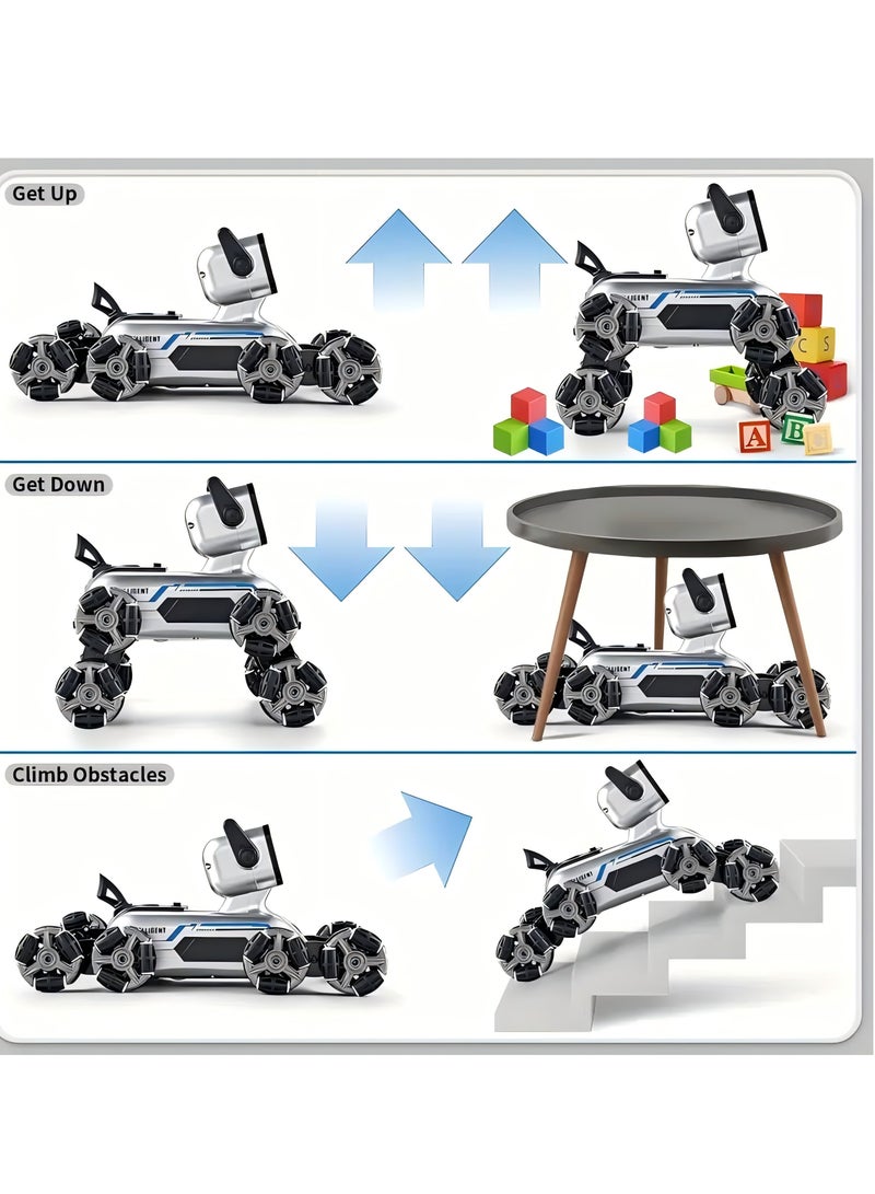 2025 New 1pc Drift Car Robot Dog - 8WD All-Terrain Stunt Car with Music, Remote Control, Spare Battery, Toys, Perfect Birthday Gift for Kids, Boys, Girls  RC Cars | - Image 3