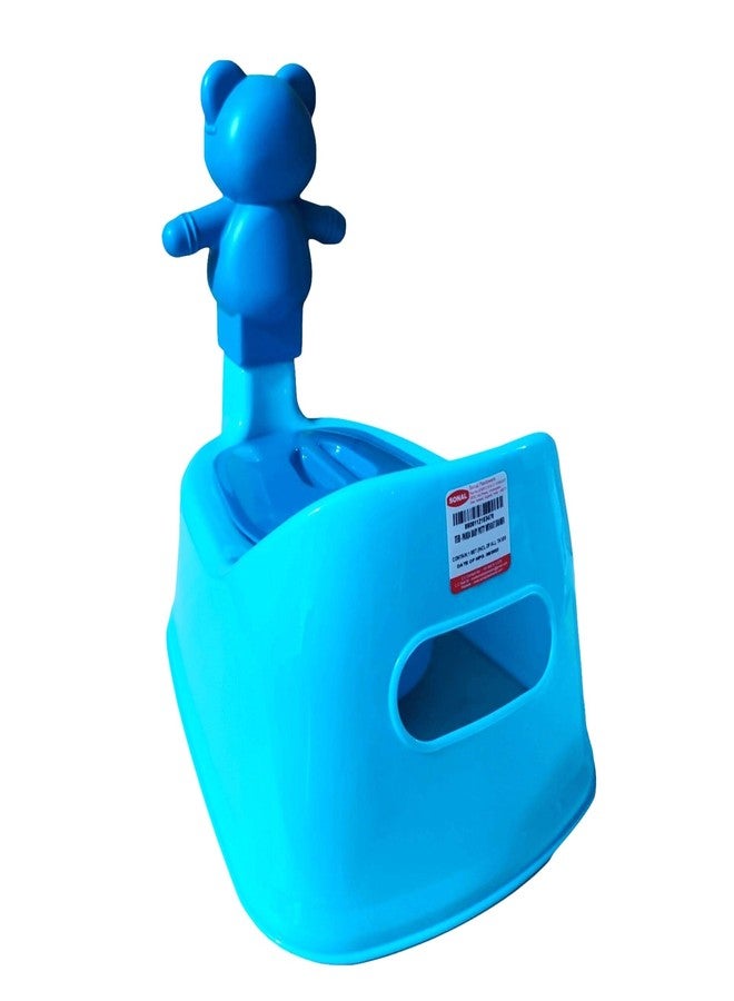 SONAL - PANDA (Small Size) Baby Potty Training Toilet seat without Removable Tray, Lid For Boy And KIds (Age 6-12 Mths) Potty Seat/Potty Box. (Blue) - Image 4