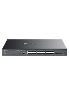TP-Link TL-SG3428MP | 24 Port Gigabit L2+ Managed PoE Switch | 24 PoE+ Port @384W, 4 x SFP Slots | PoE Auto Recovery | Omada SDN Integrated| IPv6 | Static Routing | Limited Lifetime Protection
