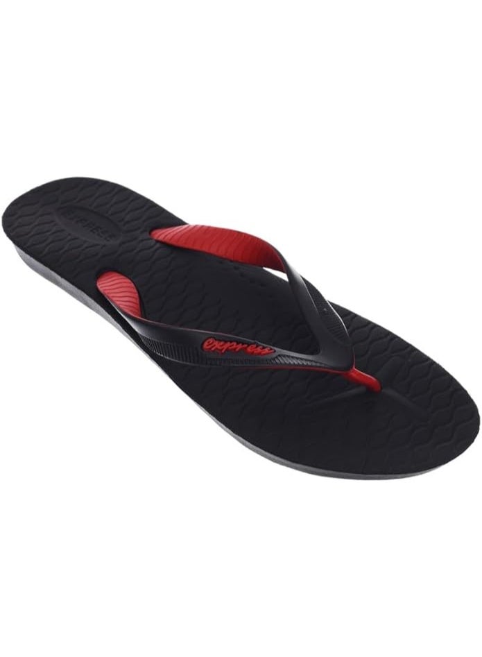 EXPRESS Wave Slipper - Black × Red - Image 3