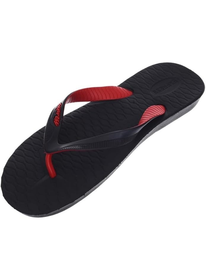 EXPRESS Wave Slipper - Black × Red - Image 1