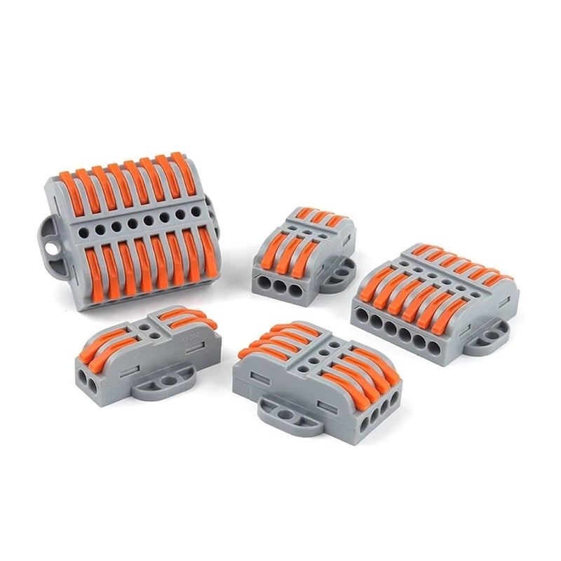 Universal Compact Wiring Terminal Block with Fix Hole 22G 12 2PCS for Home Electrical Docking - Image 4