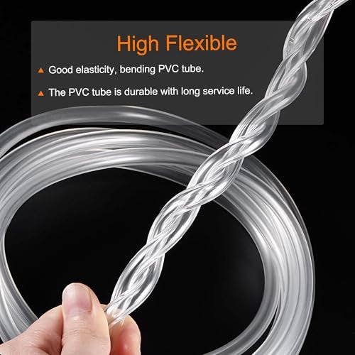 CentIoT - 2M/ 6.56FT - 10mm ID 13mm OD 1.5mm thickness Transparent PVC Pipe Tube Computer PC Water Cooling Soft Pipe Hose for CPU GPU Water Cooling Block - Image 3