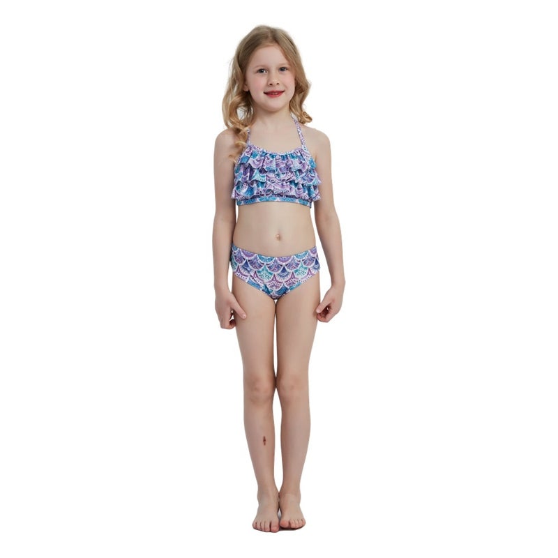 Kids Mermaid Swimsuit 3-Piece Set - Image 2