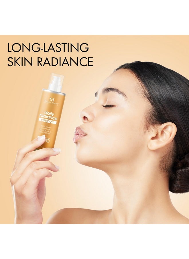 Botanic Hearth Botanic Hearth Daily Radiance Body Oil 100 ml - Lightweight Hydrating Oil with Vinilla, Coffee, Sesame Oil & Shea Butter for Glowing Skin for Men & Women  - Image 3