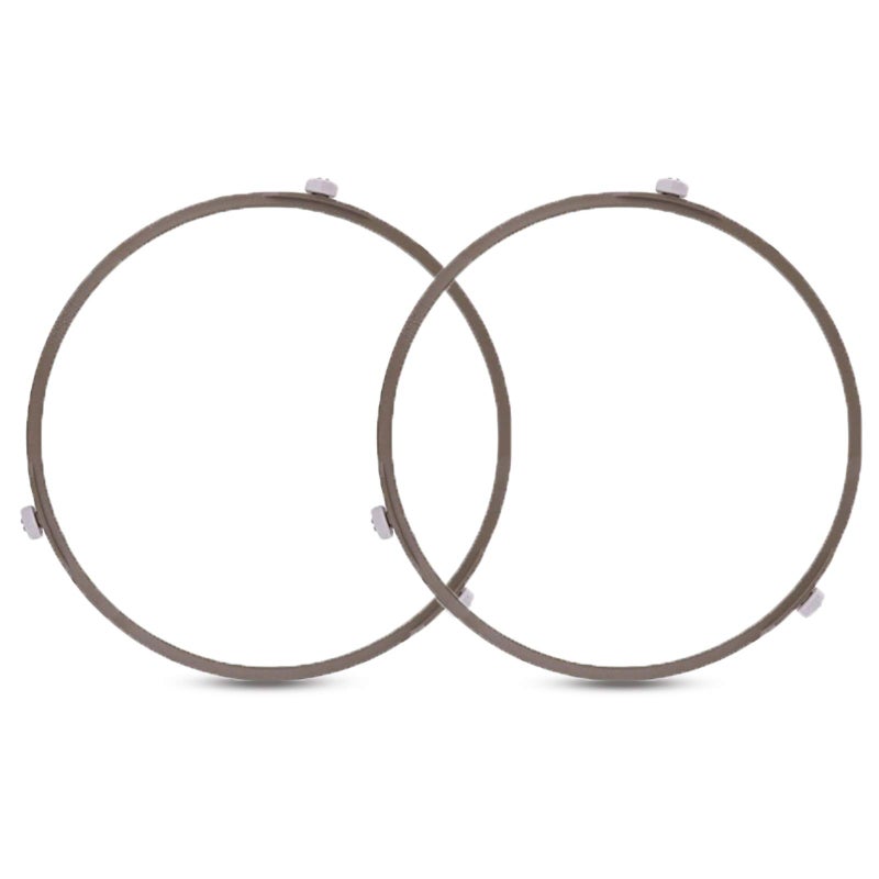 Wafjamf 7'' Microwave Turntable Ring Microwave Oven Tray Rotating Roller Support Ring Microwave Glass Plate Tray Wheel Ring Roller Height:0.6'' - (Small 2 Pcs) - Image 1