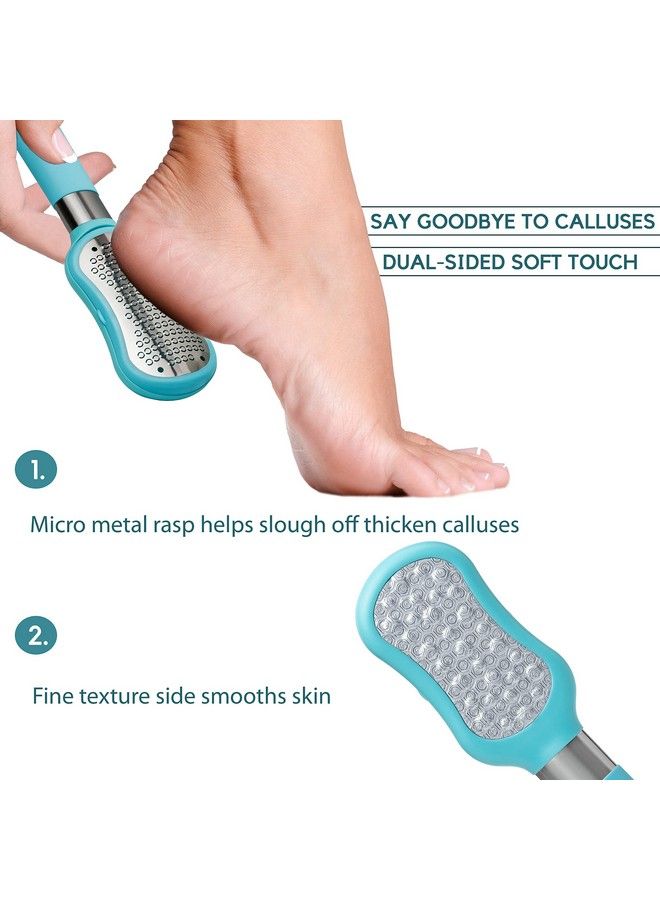 ZMOI Premium Foot File 2In1 Callus Remover For Feet With Dead Skin Storage For Dry Cracked Heels Hard Skin Highgrade Stainless Steel Foot Scraper 1 Count - Image 4