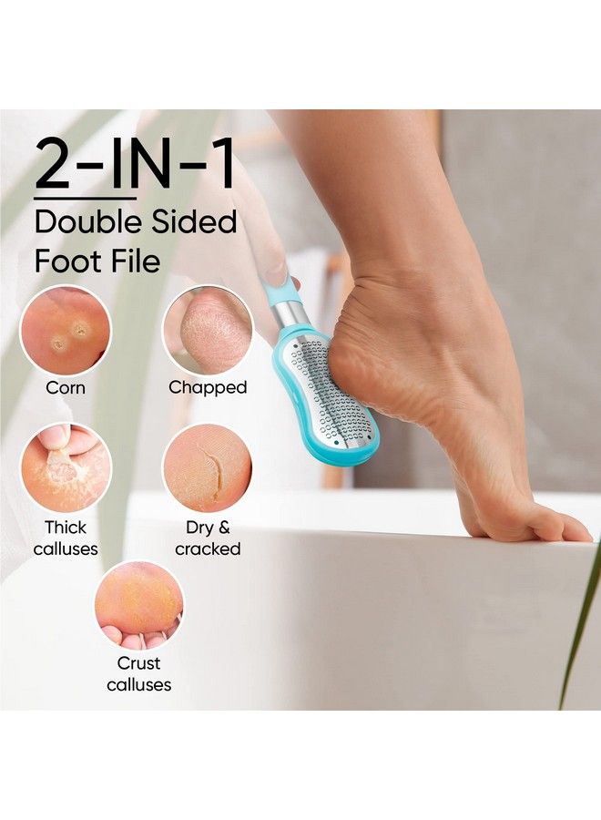 ZMOI Premium Foot File 2In1 Callus Remover For Feet With Dead Skin Storage For Dry Cracked Heels Hard Skin Highgrade Stainless Steel Foot Scraper 1 Count - Image 3