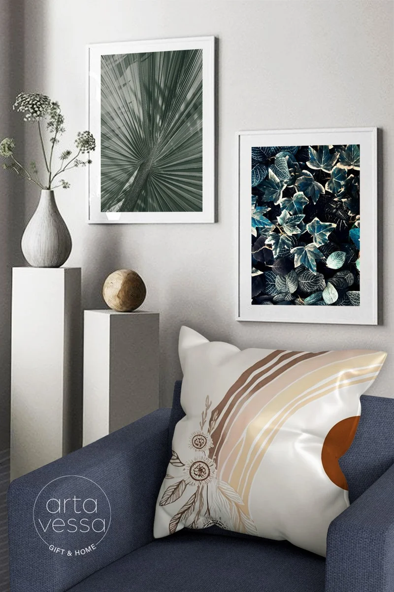 ارتافيسا Double Sided Digital Printed Decorative Faux Leather Throw Pillow Cover
