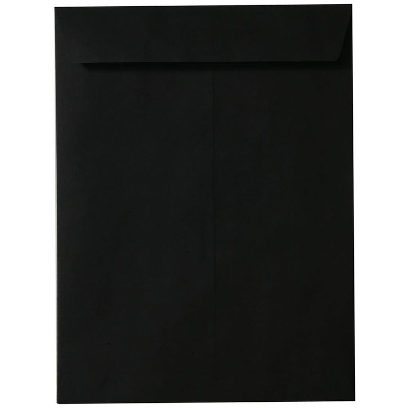 JAM PAPER 10 x 13 Open End Catalog Envelopes Smooth Black 50Pack