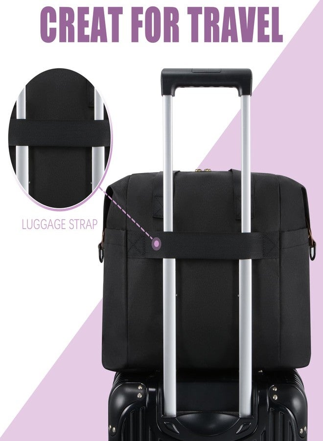 Tuwubi Diaper Bag Tote,Baby Diaper Bag with Pacifier Case Large Travel Diaper Tote Caddy for Mom and Dad Multifunction Large Baby Bag - M-Black - Image 5
