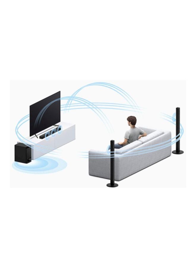 سوني نظام مكبر صوت للسينما المنزلية بنظام قنوات 5.1 HTS700RF أسود - Image 5