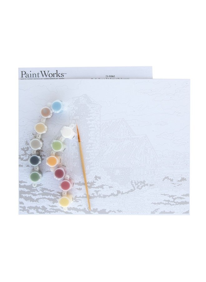 Dimensions On The Farm Paint by Number Kit for Adults and Kids, 14" x 11", Multicolor - Image 3