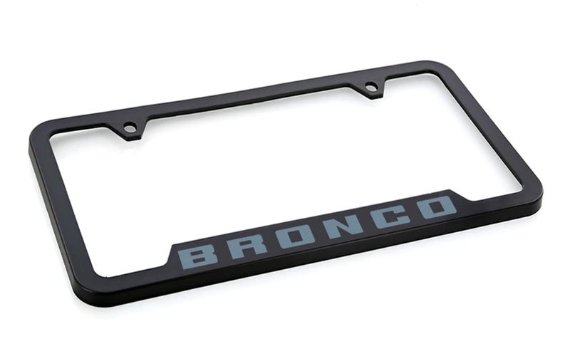 Ford Bronco UV Printed License Plate Frame - Area 51 (Blue/Grey) - Image 3