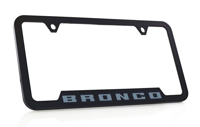Ford Bronco UV Printed License Plate Frame - Area 51 (Blue/Grey) - Image 2