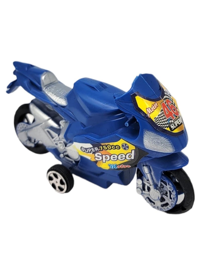The alloy boomerang motorcycle model is a meticulously crafted miniature replica of a racing bike, ideal as a collectible display piece or a toy for enthusiasts.  - Image 1