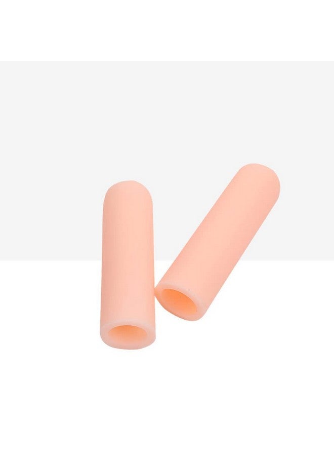 ANZAILALA 2 Pcs Gel Finger Support Protector Gloves, Gel Finger Cots/Covers - Different Sizes Silicone Fingertips For Hands Cracking, Eczema Skin,Finger Trigger, One Size - Image 1