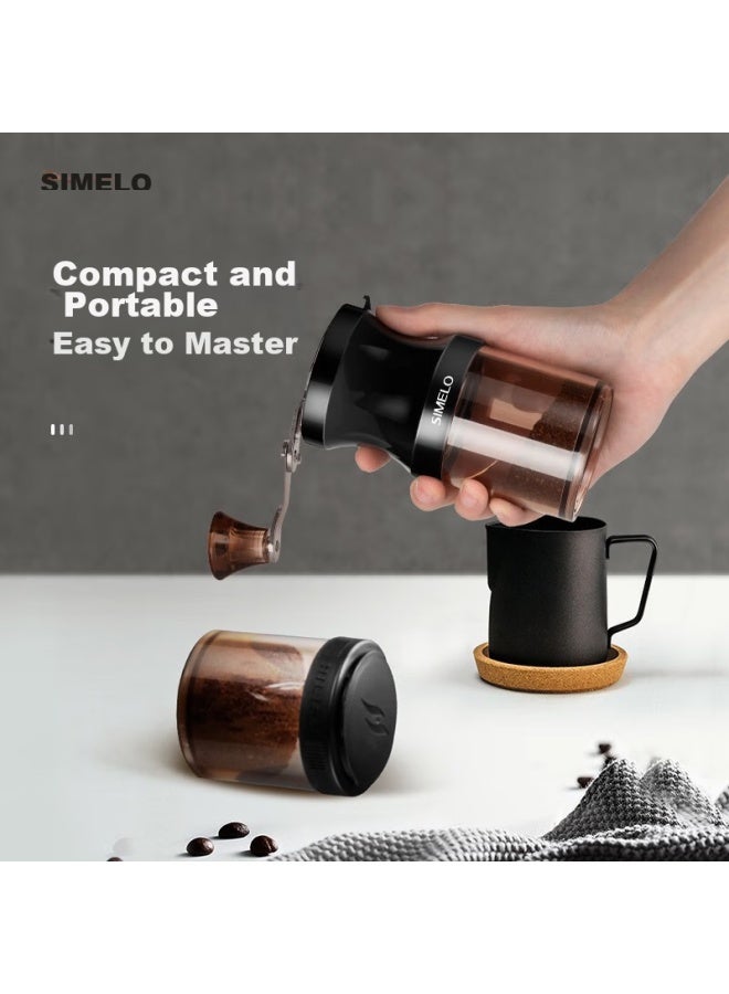 Simelo Hand-crank Coffee Grinder, Manual Coffee Mill, Coffee Bean Grinder, Hand-operated Coffee Grinder, Powder Machine - Image 1