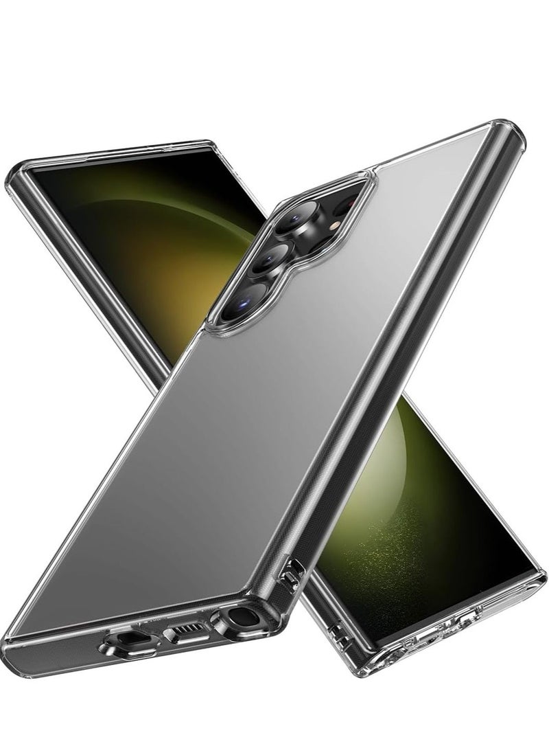 Raxoom ELTRAZONE Clear Soft TPU Case for Samsung S24 Ultra â€“ Slim, Shockproof, Yellowing-Resistant, Anti-Fingerprint Protection - Image 1
