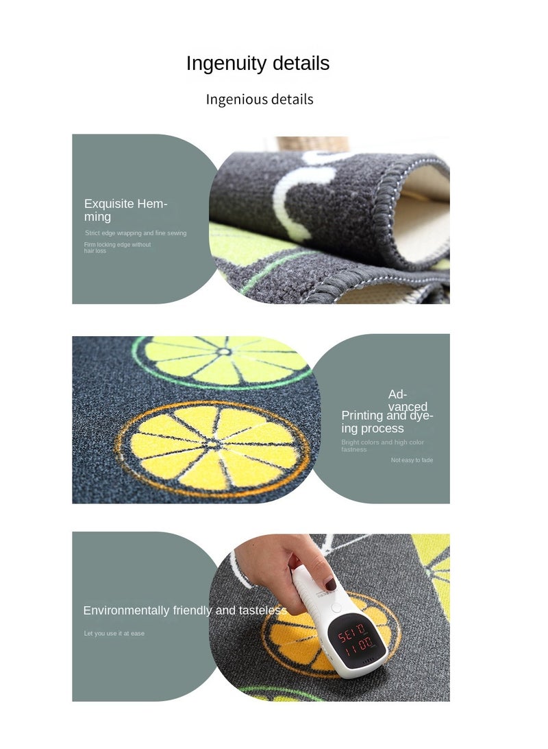 Y&D 2-Piece Non-Slip Floor Mats Cartoon Super Absorbent Kitchen Rug Set  - Image 5