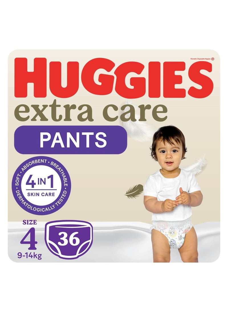 Huggies, Extra Care Culottes, Size 4, 9-14 kg, 36 Diaper Pants