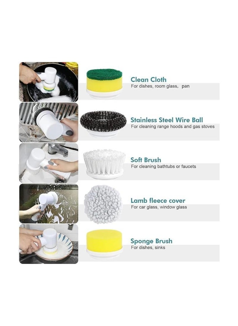 كراون فرشاة تنظيف قابلة للشحن 5 في 1 - Image 2