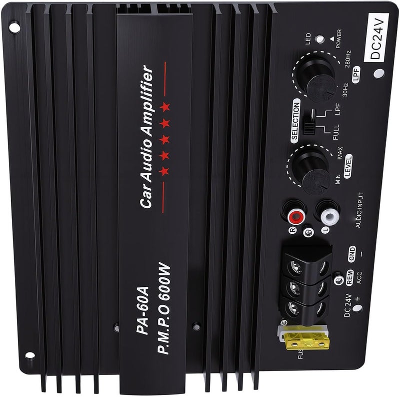 High Power Subwoofer Amp Module 600W Car Sound Amplifier Board, Aluminum Alloy Heatsink Amplifier Board, Vehicle with Stable Performance, Ideal for 8 10 12 Inch - Image 3