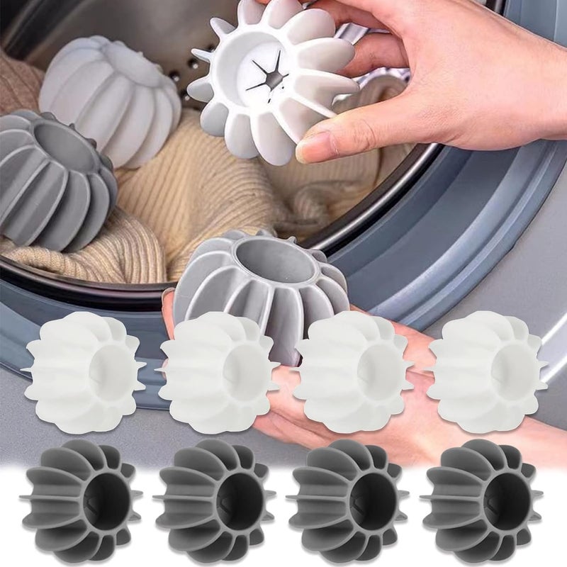 OLAFUR Washing Machine Special Ball Silicone Tidy Clothes Deep Cleaning AntiWinding Laundry Washing Balls Washer Balls Reusable Laundry Balls Scrubbing Balls pack of 8 - Image 1