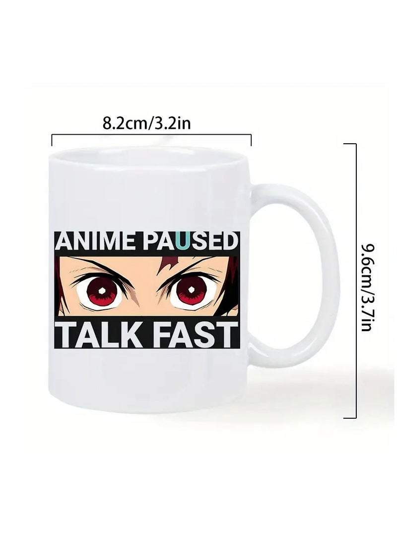 RYN Anime-Themed Ceramic Coffee Mug, Double-Wall Insulation, Microwave Safe, Ideal for Anime Enthusiasts, Educators, Grandparents, and Significant Others - Image 3