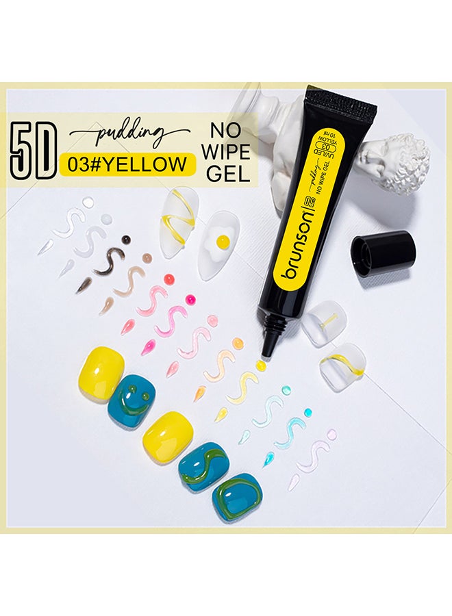 brunson 5D Solid Pudding Gel Nail Polish Candy Varnish Manicure Soak Off 10 ml, B5DG03 - Image 3