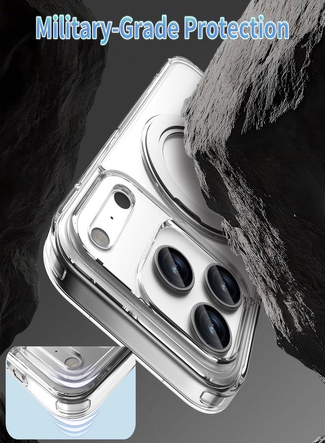 جراب ACESTAR المغناطيسي 360 درجة متوافق مع iPhone 17 Pro Max، جراب هاتف مرن قابل للدوران مع حامل حلقي للرجال والنساء | متوافق مع MagSafe | مقاوم للصدمات والخدوش | مضاد للاصفرار - Image 4