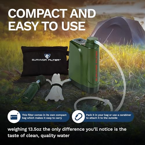 Survivor Filter PRO X - Electric Portable Camping Water Filter - Filters Bacteria, Parasite, Viral - Image 3