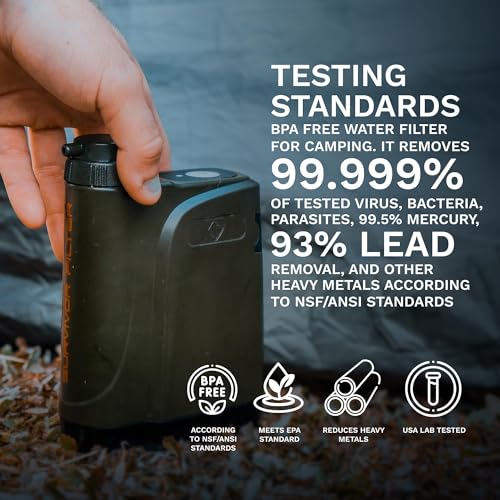 Survivor Filter PRO X - Electric Portable Camping Water Filter - Filters Bacteria, Parasite, Viral - Image 2