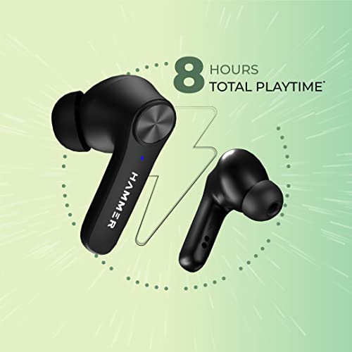 HAMMER Airflow 2.0 Bluetooth Truly Wireless in Ear Earbuds with Mic (Midnight Black) - Image 3