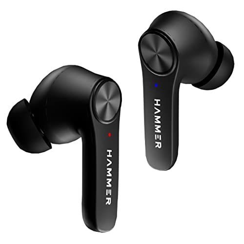 HAMMER Airflow 2.0 Bluetooth Truly Wireless in Ear Earbuds with Mic (Midnight Black) - Image 1