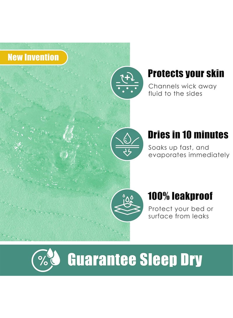 Generic 86cm x 91cm Absorbent Positioning Bed Pads for Elderly with Handles, Washable Waterproof Incontinence Draw Sheets, Reusable Bed Mobility Under Pads for Seniors Disabled & Bedridden Patients Fast-Drying  - Image 3