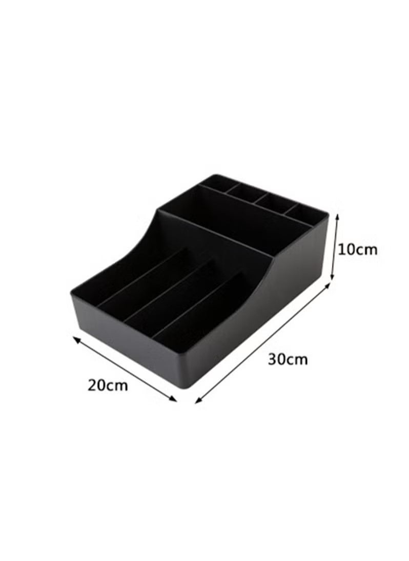 Multi Function Straw Rack Storage Box Coffee Condiment Organizer Tea Bag Holder