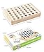 SHUYUE 4 in a Row Wooden Board Game Foldable Line Up 4 Classic Family Toy Educational Toy For Kids and Family - Image 3