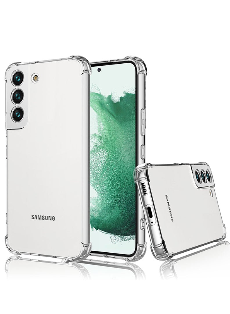 رفع القضية جراب شفاف لهاتف Samsung Galaxy S21 Plus، غطاء هاتف محمول من مادة TPU ممتص للصدمات مع زوايا معززة، جراب واقٍ مرن ناعم وشفاف للغاية - Image 1