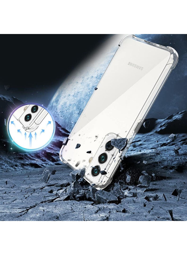 رفع القضية جراب شفاف لهاتف Samsung Galaxy S21 Plus، غطاء هاتف محمول من مادة TPU ممتص للصدمات مع زوايا معززة، جراب واقٍ مرن ناعم وشفاف للغاية - Image 5